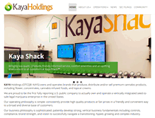 Tablet Screenshot of kayaholdings.com